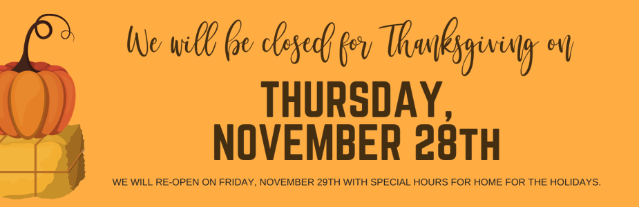 Orrville Public Library will be Closed Thursday, November 28th for Thanksgiving